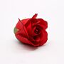 Craft Soap Flowers - Med Rose -red With Black Rim - Pack Of 10