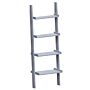 York 4 Tier Ladder Bookcase, Grey