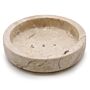 Round Honey Marble Flat Soap Dish