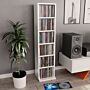 Vidaxl Cd Cabinet High Gloss White 21x20x88 Cm Engineered Wood