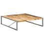 Vidaxl Coffee Table 140x140x40 Cm Rough Mango Wood