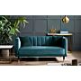 Salma Scalloped Back 2 Seater - Teal