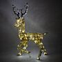 Light Up Reindeer Gold Stag - 120cm 200 Ice White Led