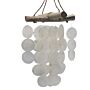 Pearl Effect & Driftwood Cross Wind Chime