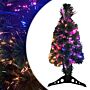 Vidaxl Artificial Slim Christmas Tree With Stand 64 Cm Fibre Optic