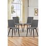 4pcs Modern Urban Style Armless Dining Chairs