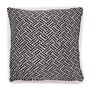 Classic Cushion Cover - Criss-cross Black - 40x40cm