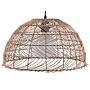 Pendant Lamp Wicker Rattan Bell Shape Hanging Light