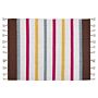 Area Rag Rug Multicolour Stripes Cotton 140 X 200 Cm Rectangular Hand Woven