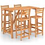 Vidaxl 5 Piece Outdoor Bar Set Solid Acacia Wood