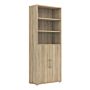 Prima Bookcase 4 Shelves With 2 Doors In Oak