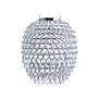 Ceiling Lamp Silver Crystal 110 Cm Pendant Ambient Light