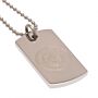 Manchester City Fc Engraved Dog Tag & Chain