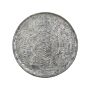 Decorative Tray Silver Metal Distressed Look Round 49 Cm