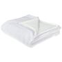 Blaket White Polyester 200 X 220 Cm Furry Soft Pile Bed Throw Cover