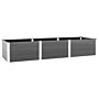 Vidaxl Garden Raised Bed Grey 300x100x54 Cm Wpc