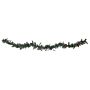 Christmas Garland Green Synthetic Material Artificial 270 Cm With Led Lights Seasonal Decor Winter Holiday Greenery