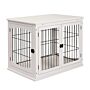 Pawhut Mdf 3-door Small Indoor Pet Cage White