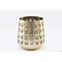 Large Gold Candle Pot 20cm