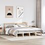 Vidaxl Bed Frame With Headboard 180x200 Cm Super King Solid Wood Pine