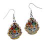 Harry Potter Silver Plated Earrings Hogwarts