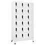 Vidaxl Locker Cabinet White 90x40x180 Cm Steel