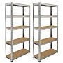 2 X 90cm Galwix & Galwix Workbench Shelving Unit & Mallet