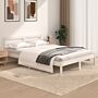 Vidaxl Bed Frame Without Mattress 120x190cm White Small Double