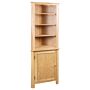 Vidaxl Corner Cabinet 59x36x180 Cm Solid Oak Wood