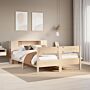 Vidaxl Bookcase Bed Without Mattress 150x200 Cm King Size Solid Wood Pine