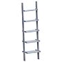 York 5 Tier Ladder Bookcase, Grey