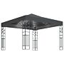 Vidaxl Gazebo With Led String Lights 3x3 M Anthracite