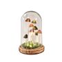 Mushroom Glass Globe With L.e.d Lighting 22cm