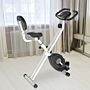 Homcom Steel Manual Resistance Exercise Bike W/ Lcd Monitor Black