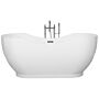 Freestanding Bath Glossy White Sanitary Acrylic Single 169 X 77 Cm Oval