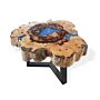 Tamarind And Resin Coffee Table - Sky Blue