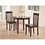 Lunar Dining Set With 2 Chairs Mahogany