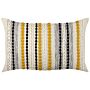 Decorative Cushion Multicolour Cotton 40 X 60 Cm Thick Filling Modern Boho Decor