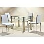 Vercelli Dining Table Clear Glass