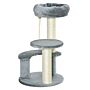 Pawhut 65 Cm Cat Tree Kitty Scratcher Kitten Activity Center Scratching Post Playhouse 2 Perch W/hanging Sisal Rope Grey