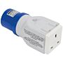 Sip 230v 13a/16a Socket Adaptor