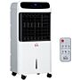 Homcom 32" Mobile Air Cooler, Evaporative Anion Ice Cooling Fan Water Conditioner Humidifier Unit W/3 Modes, Remote Controller, Timer