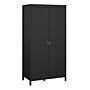 Barcelona Wardrobe With 2 Doors In Matt Black