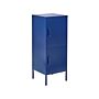 2 Door Storage Cabinet Navy Blue Metal Home Office Unit Steel 4 Shelves