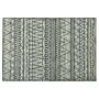 Rug Black And Grey Polyester 160 X 230 Cm Low Pile Geometric Pattern