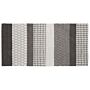 Area Rug Grey 80 X 150 Cm Wool Living Room Home Office Patches