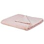 Blanket Throw Bedspread Pink Plush 180 X 200 Cm Fluffy