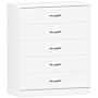 Riano 5 Drawer Chest, White