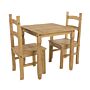 Corona Square Dining Table & 2 Chair Set