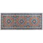 Runner Rug Runner Blue And Orange Polyester 80 X 200 Cm Oriental Distressed Decorations